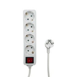 MicroConnect 4-way Schuko Power Strip Référence: W128812664