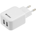Sandberg AC Charger Dual USB 2A EU Reference: 440-57