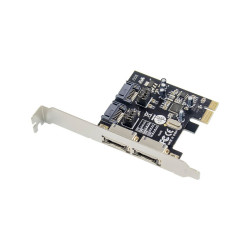 MicroConnect 2 port SATA3.0 PCIe card Référence: MC-SATA3-T4