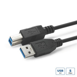 MicroConnect USB 3.2 Gen 1 A-B 3m M-M Référence: USB3.0AB3B