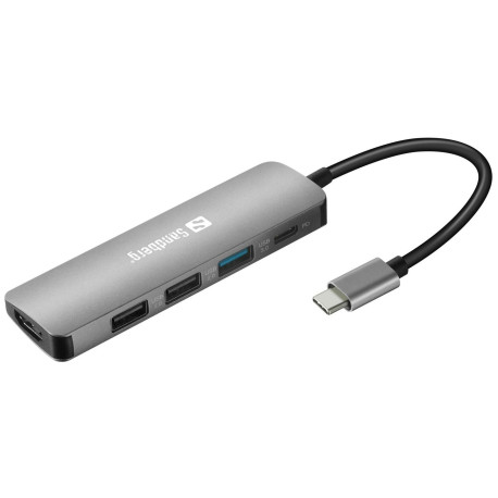 Sandberg USB-C Dock HDMI+3xUSB+PD 100W Reference: 136-32