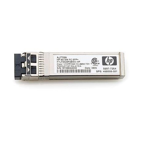 HP 8GB SHORT WAVE FC SFP + Référence: AJ718A