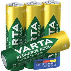 Varta 1x4 Pro. NiMH 2600 mAh AA Référence: 05716101404