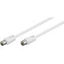 MicroConnect Coax M-F 5m White 75 Ohm Reference: COAX050W