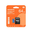 ADATA 64GB UHS-I CL10 A1 V10 Référence: AUSDX64GUICL10A1-RA1