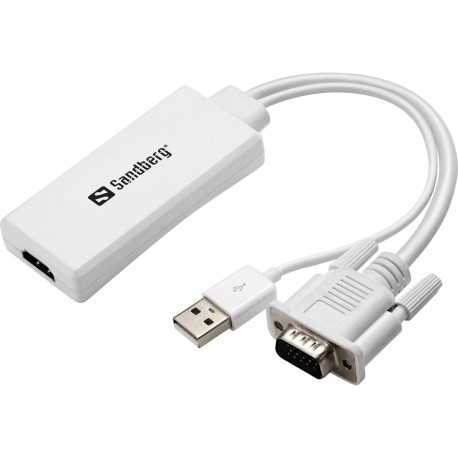 Sandberg VGA+Audio to HDMI Converter Reference: 508-78