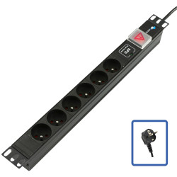 Lanview POWER STRIP 19 - 6 WAYS - 1U Référence: W128318534