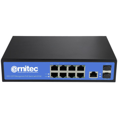 Ernitec 8 Ports Gigabit PoE Switch Reference: W128202892