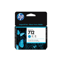 HP 712 29-ml Cyan DesignJet Ink Référence: W125916944