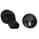 MicroConnect Power Adapter C14 - Schuko M-F Référence: PE14CEEAD