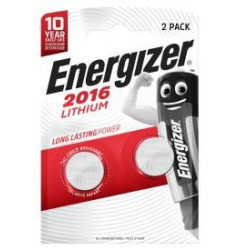 Energizer Battery CR2016 Lithium 2-pak Référence: 7638900248340