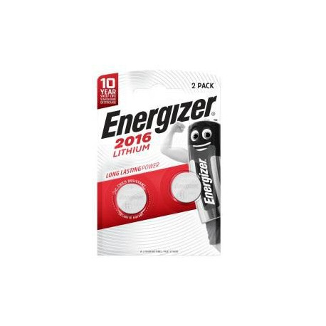 Energizer Battery CR2016 Lithium 2-pak Référence: 7638900248340