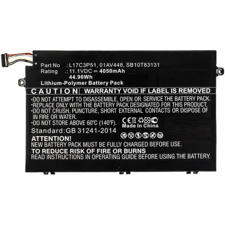 CoreParts Laptop Battery for Lenovo Reference: W125784980