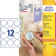 Avery Self-Adhesive Label Circle Référence: W129178688