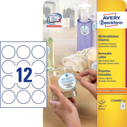 Avery Self-Adhesive Label Circle Référence: W129178688