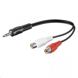 MicroConnect Audio Adapter Cable, 0,2 meter Reference: AUDALHF02