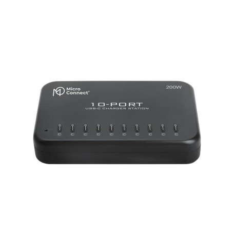 MicroConnect 200W 10-port USB-C Charger Référence: W129356184