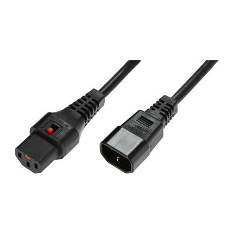 MicroConnect Powercord C13 IEC Lock - C14 Référence: PC1022