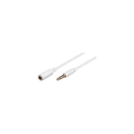 MicroConnect 3.5mm 4-pin 5m M-F White Reference: IPOD006A
