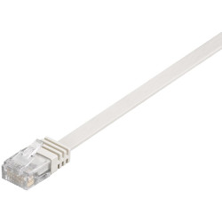 MicroConnect U/UTP CAT6 0.25M White Flat Référence: V-UTP60025W-FLAT