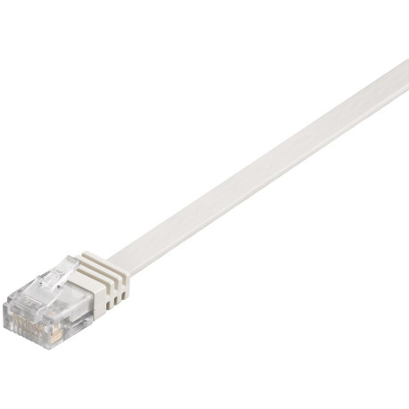 MicroConnect U/UTP CAT6 0.25M White Flat Référence: V-UTP60025W-FLAT