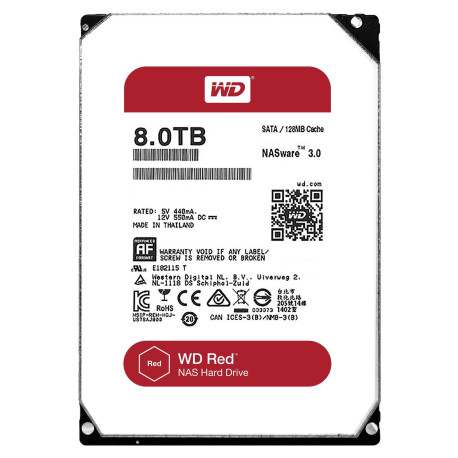 Western Digital WD Red 8TB 24x7 Référence: WD80EFZX