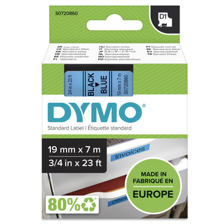 DYMO D1 Standard 19mm Référence: S0720860