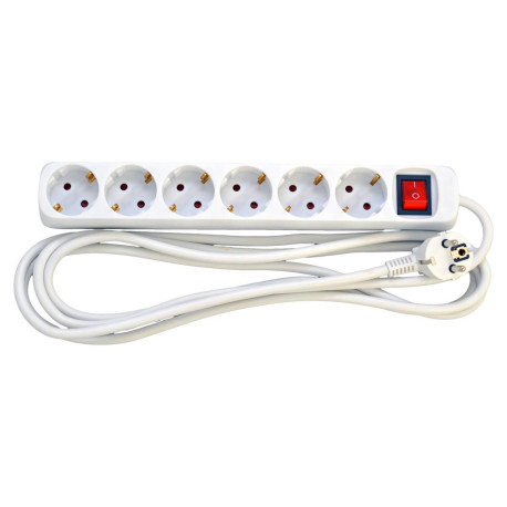 Mercodan 6-stikdåse schuko, m. Référence: W129253236