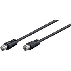 MicroConnect Coax M-F 1.5m Black 75 Ohm Référence: COAX015