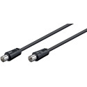 MicroConnect Coax M-F 1.5m Black 75 Ohm Référence: COAX015
