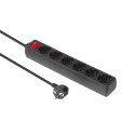 MicroConnect 6-way Schuko Socket on/off Référence: W128812638