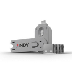 Lindy USB Port Blocker Pack w 4 Wht Référence: 40454