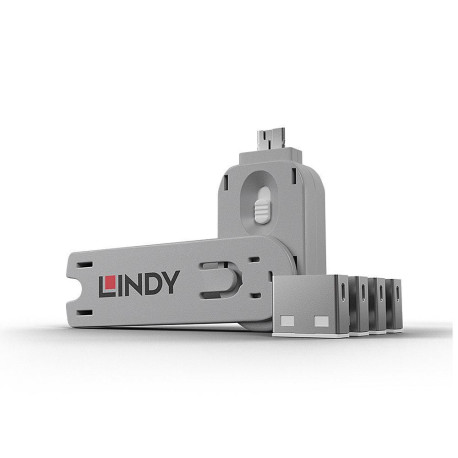 Lindy USB Port Blocker Pack w 4 Wht Référence: 40454