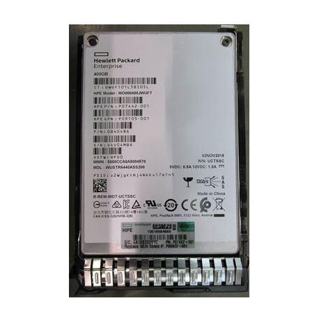 HP SSD 400GB SFF SAS MU SC DS Référence: P09922-001