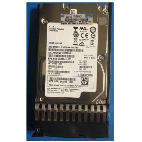 HP HDD 900GB 12G 15K SFF SAS Référence: W129360642 