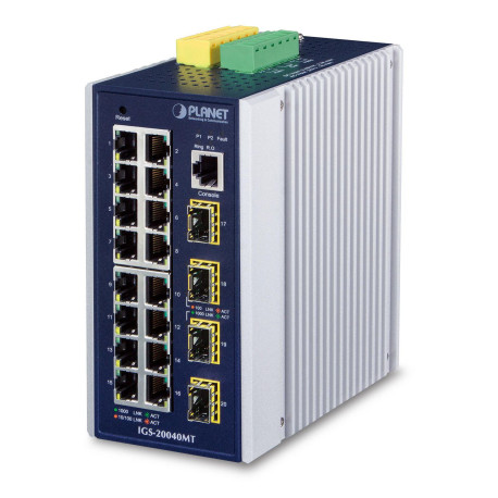 Planet IP30 Industrial 16* 10/100/100 Reference: IGS-20040MT