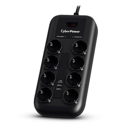 CyberPower Surge Protector Black 8 Ac Référence: W128559913
