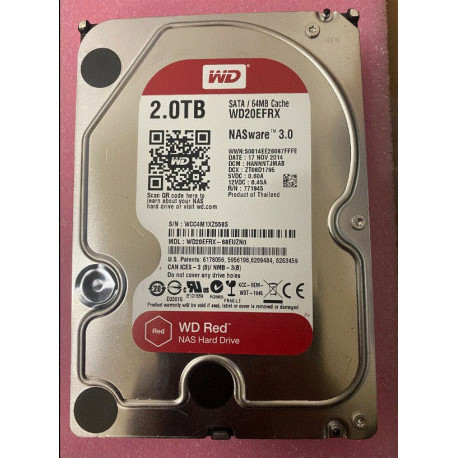 Western Digital WD Red 2TB 24x7 Référence: W127081568 