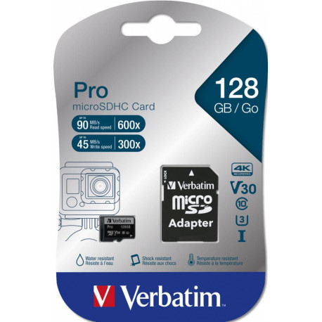 Verbatim MICRO SDXC CARD PRO UHS-3 Référence: W126181777