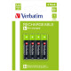 Verbatim RECHARGEABLE BATTERY AAA 4 Référence: W126181780
