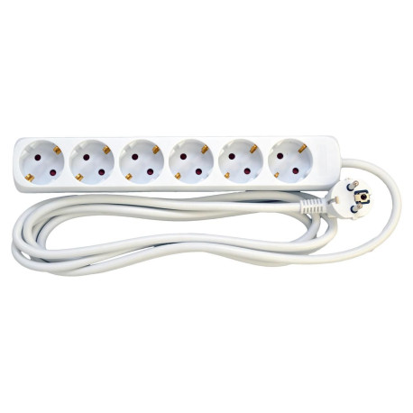 Mercodan Schuko stikdåse med 6 udtag Référence: W129252851