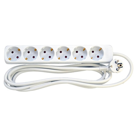 Mercodan Schuko stikdåse med 6 udtag Référence: W129252879