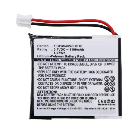 CoreParts Battery 4.07Wh Li-Pol 3.7V Reference: W125990798