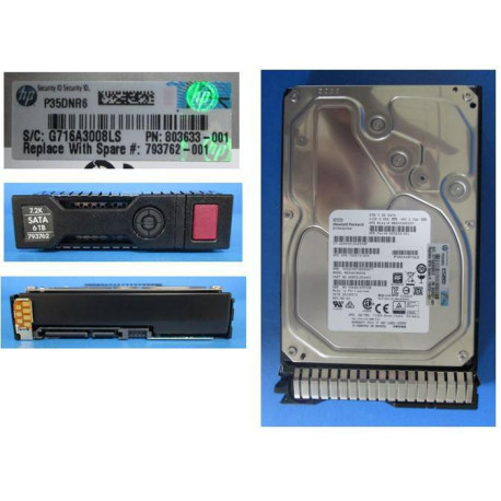 Hewlett Packard Enterprise DRV HD 6TB 6G 7.2K 3.5 SATA Reference: 793762-001