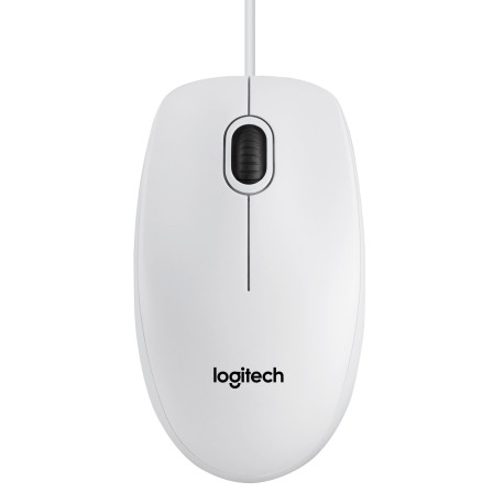 Logitech B100, Corded mouse,White Reference: 910-003360