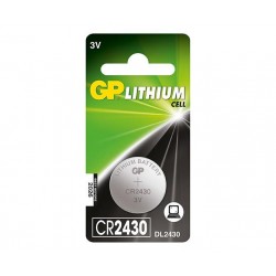 GP LITHIUM BUTTON CELL CR2430 Reference: CR2430 1-P