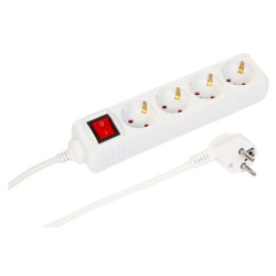 MicroConnect 4-way Schuko Power Strip Reference: W128812662