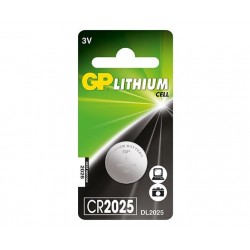 GP LITHIUM BUTTON CELL CR2025 Reference: CR2025 1-P