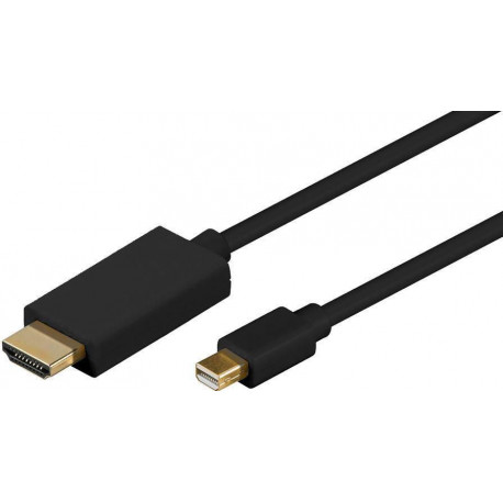 MicroConnect Mini Displayport 1.2 - HDMI 2m Reference: MDPHDMI2B