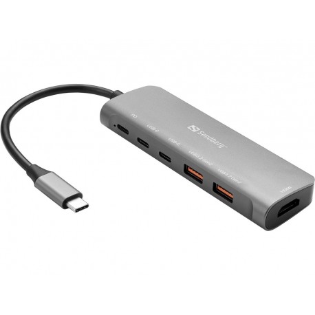 Sandberg USB-C Dock HDMI + 2xUSB-A + Référence: 136-65